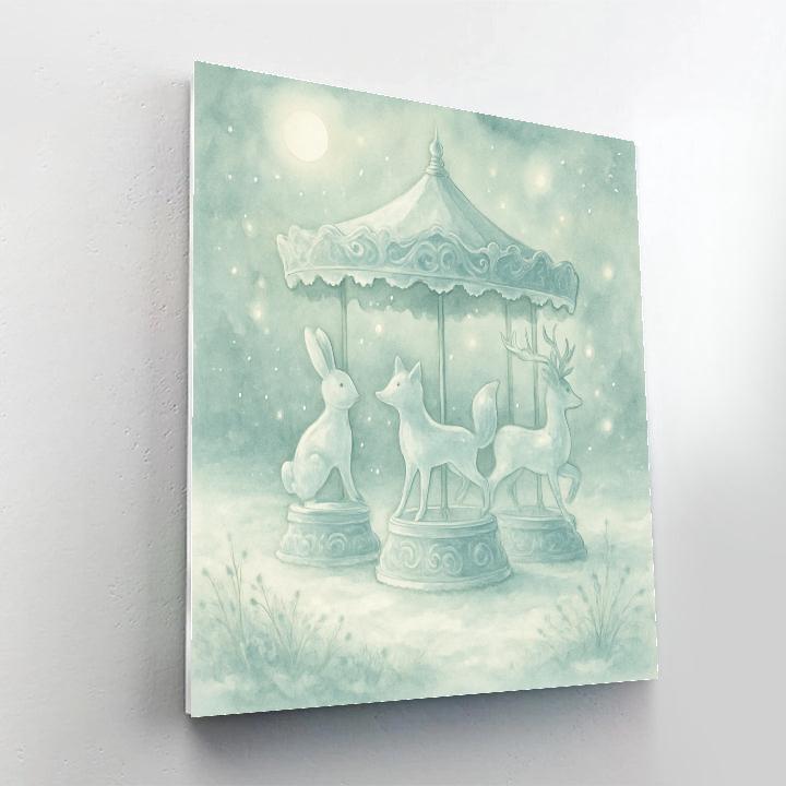 Frosted Carousel Meadow paint by color