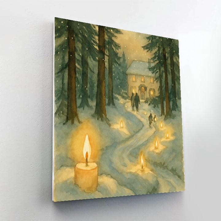 Cedar Candle Path Numbered painting kits