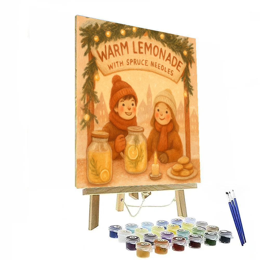 Spruce Lantern Lanternade Number painting