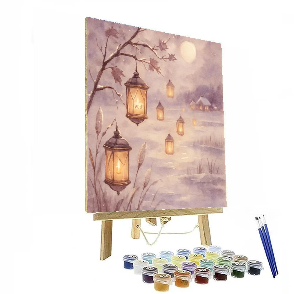 Maple Lantern Migration Paint by numbers art