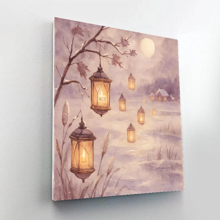 Maple Lantern Migration Paint by numbers art