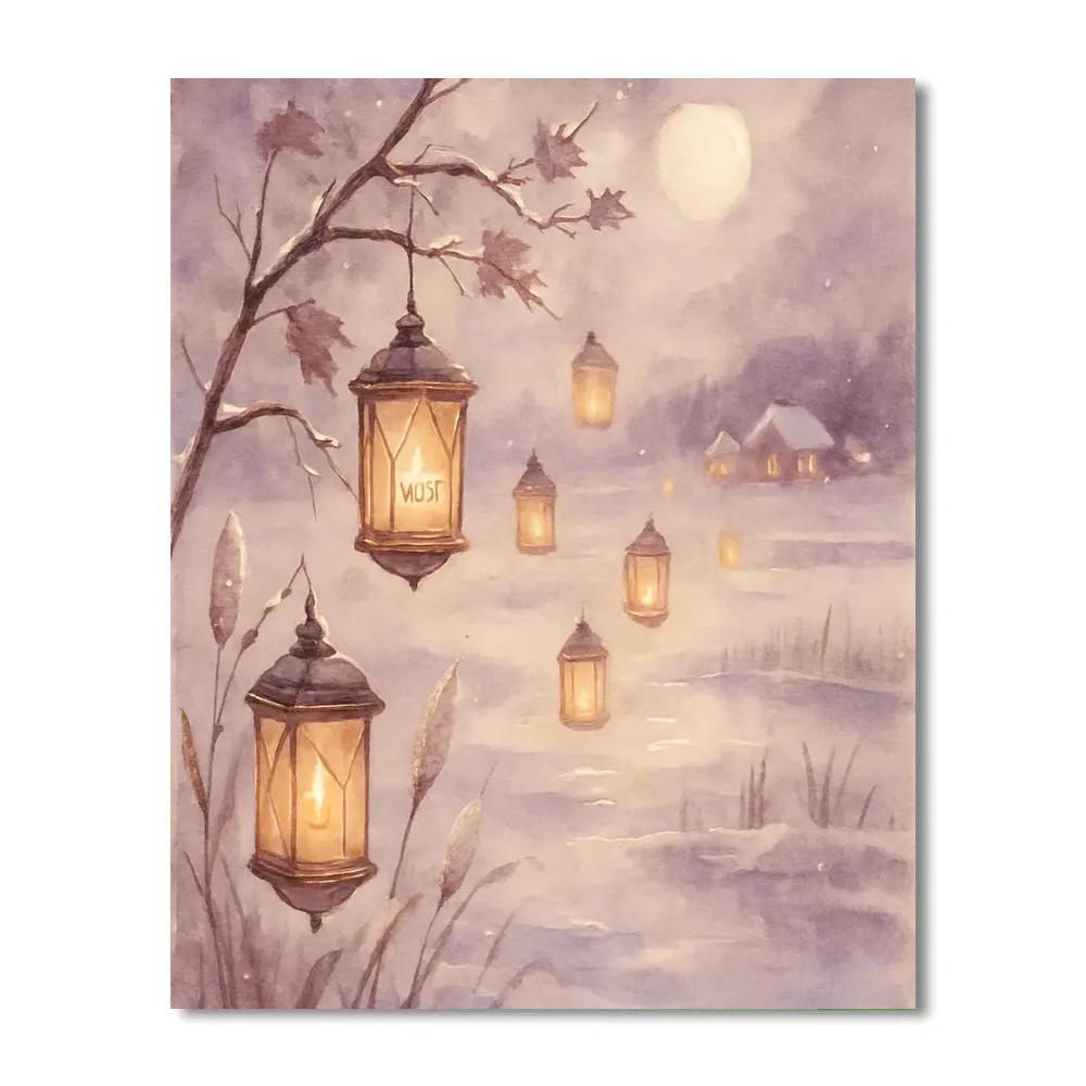 Maple Lantern Migration Paint by numbers art