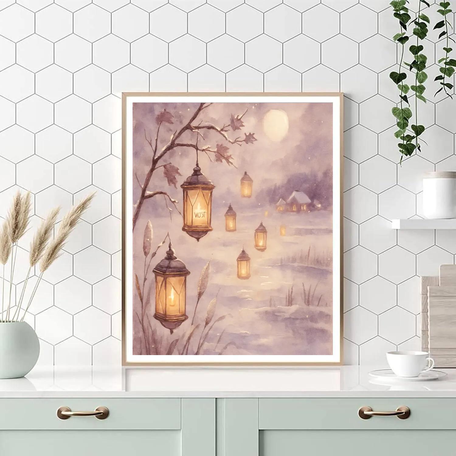 Maple Lantern Migration Paint by numbers art