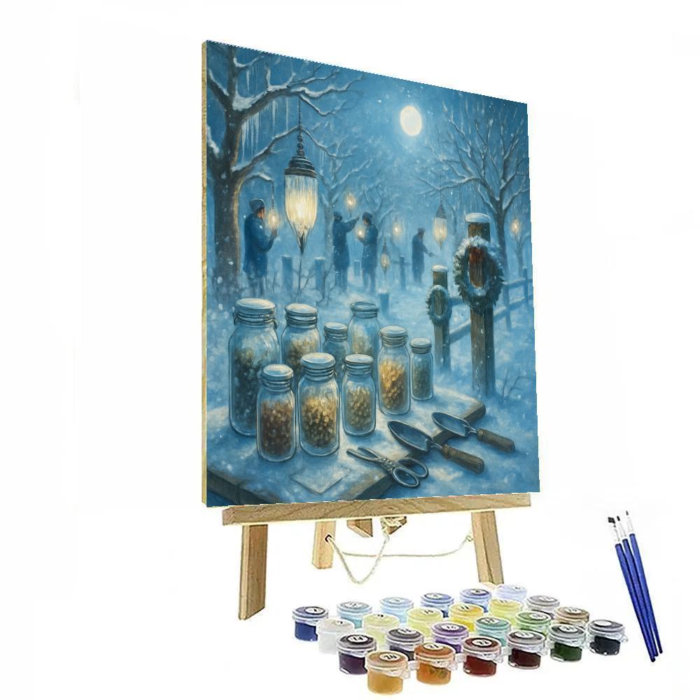 Icicle Lantern Conservancy painting number kit