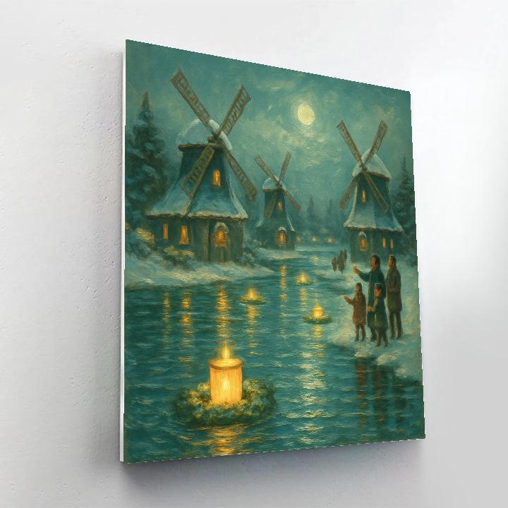 Merry Millpond Lamps paint by color