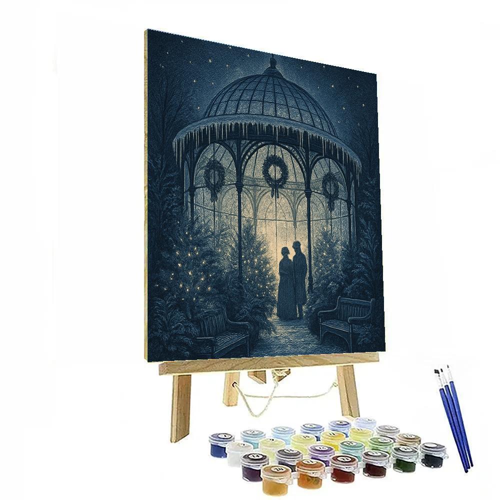 Icicle Dome Conservatory Number painting