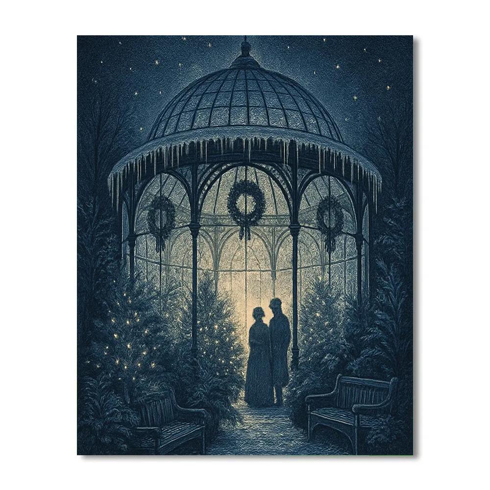 Icicle Dome Conservatory Number painting