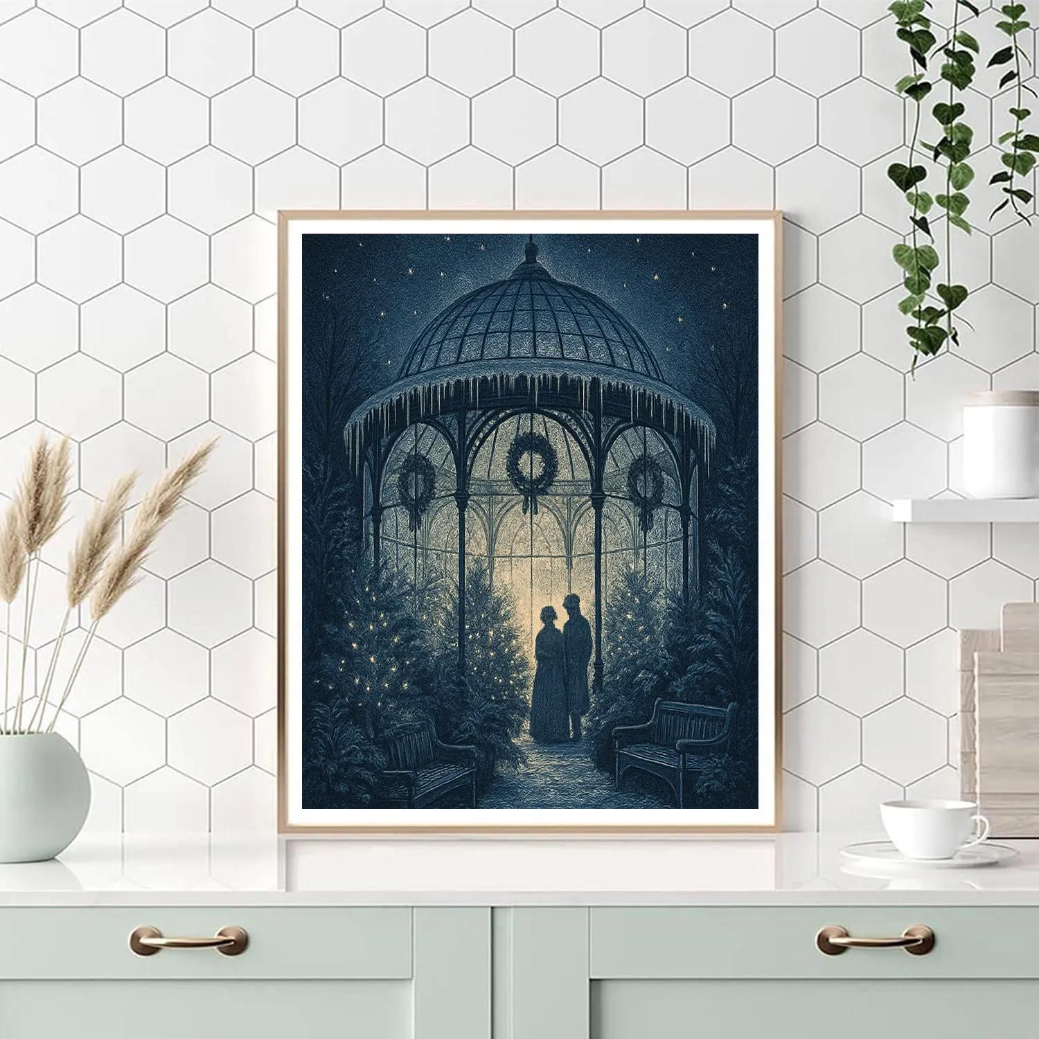 Icicle Dome Conservatory Number painting