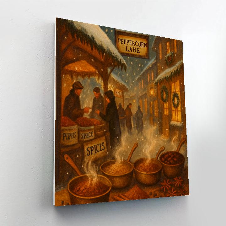 Peppercorn Lane Frostfair Painting by numbers kit