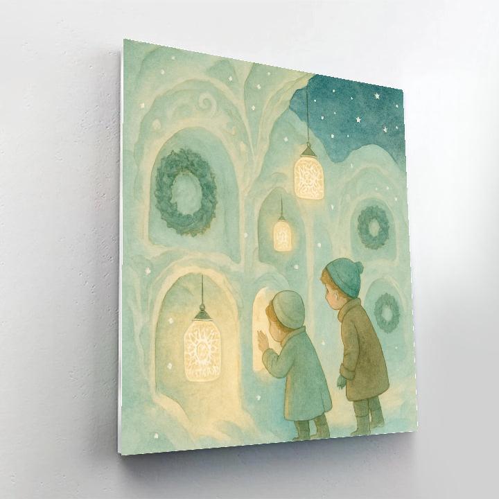 Lantern Lace Grotto paint by color