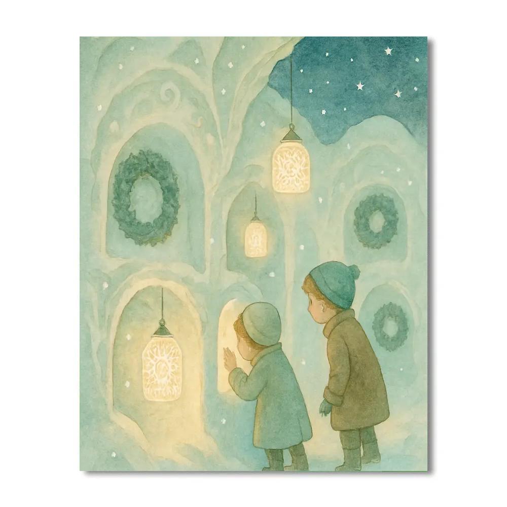 Lantern Lace Grotto paint by color