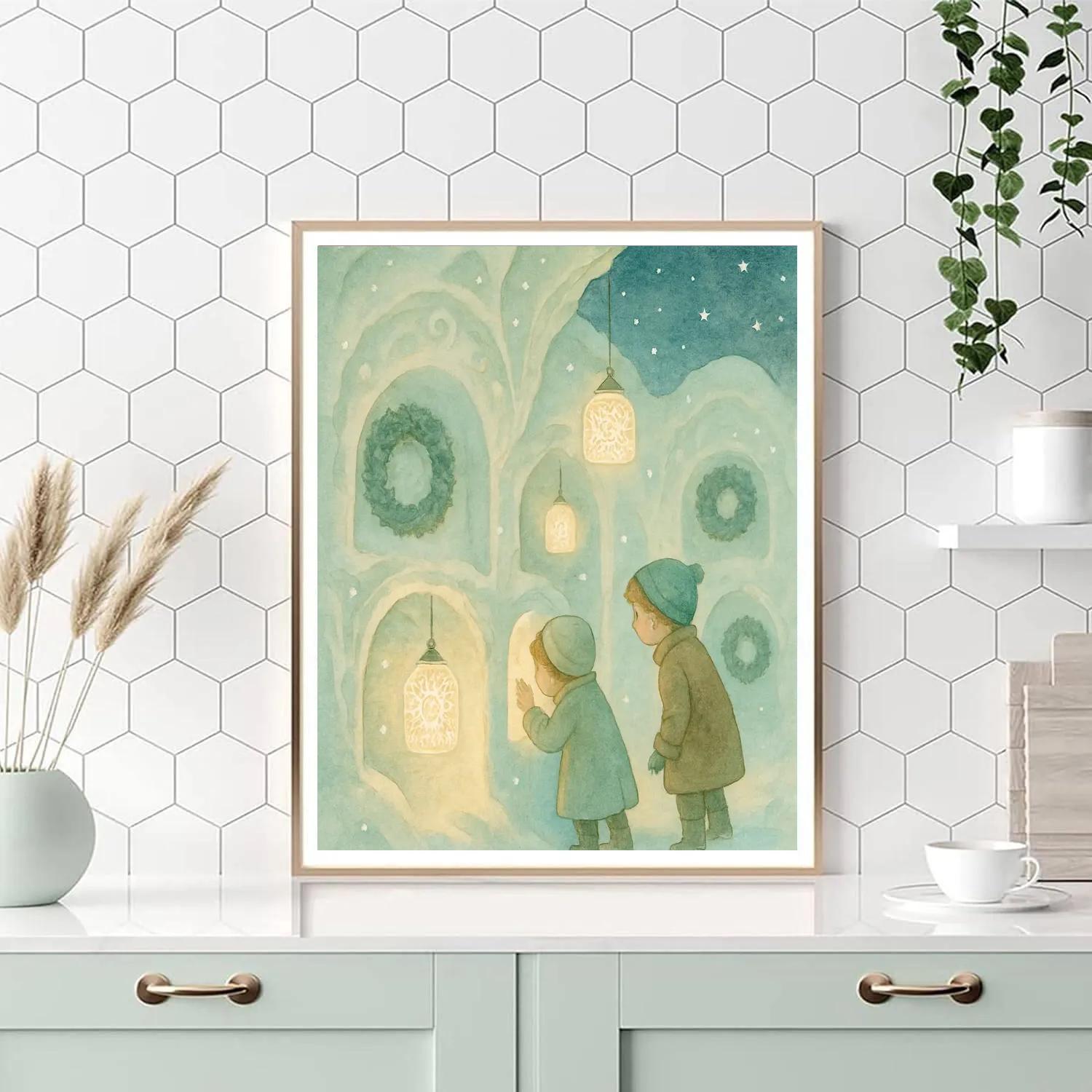 Lantern Lace Grotto paint by color