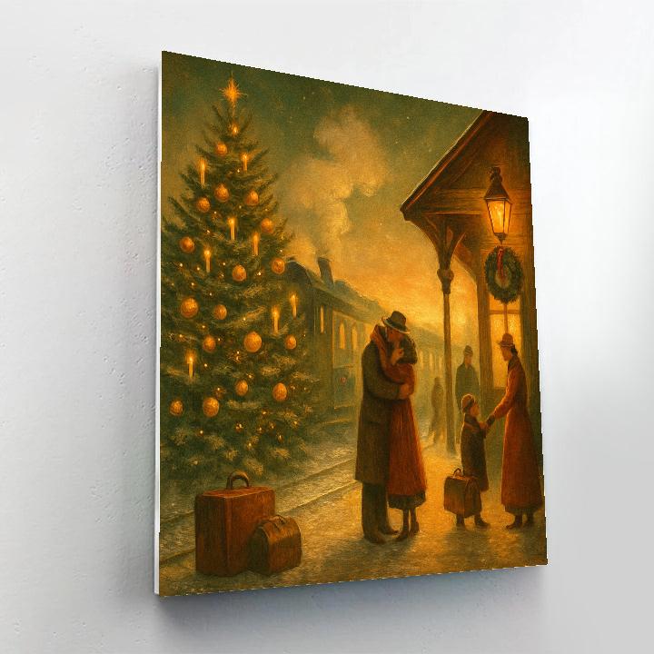Gilded Fir Station Painting by numbers kit