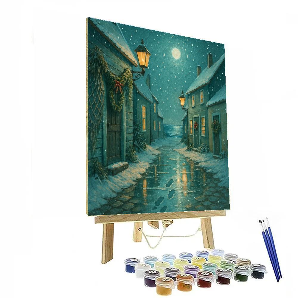 Snowtide Lantern Lane Paint by numbers kits
