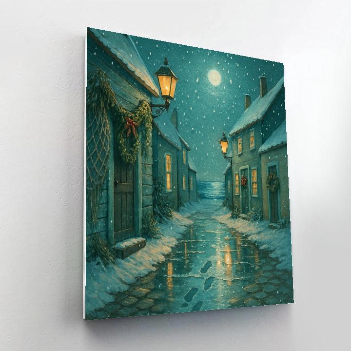 Snowtide Lantern Lane Paint by numbers kits