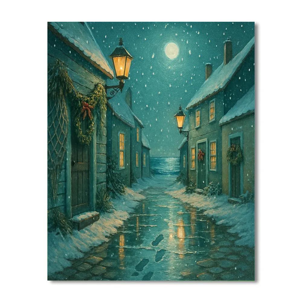 Snowtide Lantern Lane Paint by numbers kits