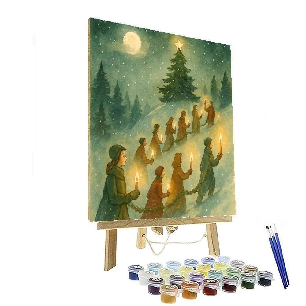 Candleline Pine Ascent paint by number