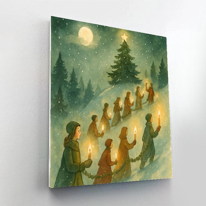 Candleline Pine Ascent paint by number