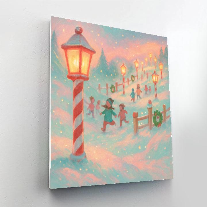 Peppermint Ridge Lanterns DIY paint by numbers