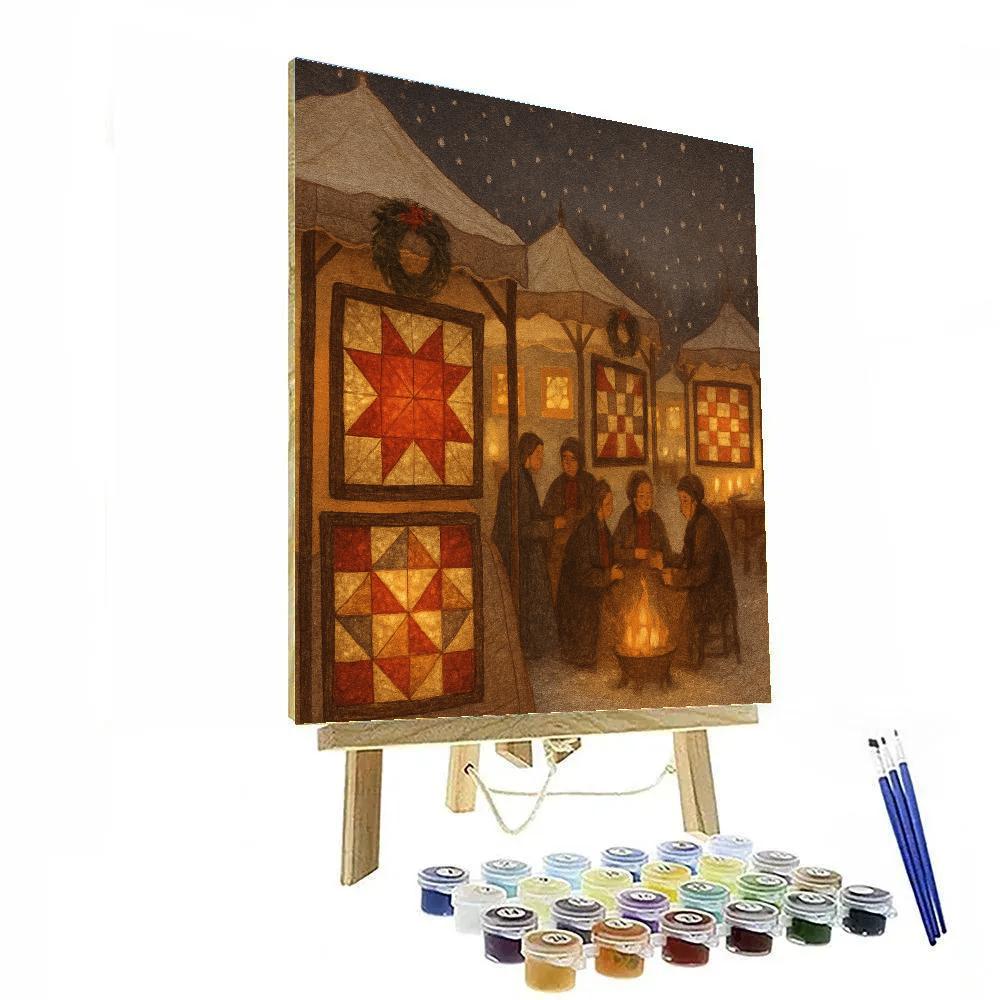 Hearthside Lantern Quiltfare Paint by numbers kits