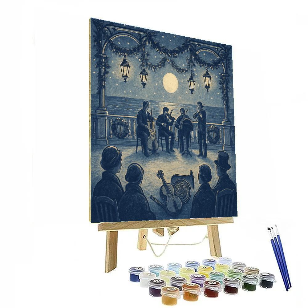 Nocturne Lantern Terrace Numbered painting kits