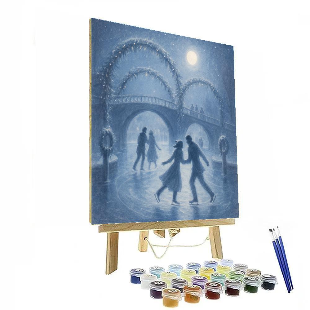 Silver Sprig Skaters DIY paint by numbers