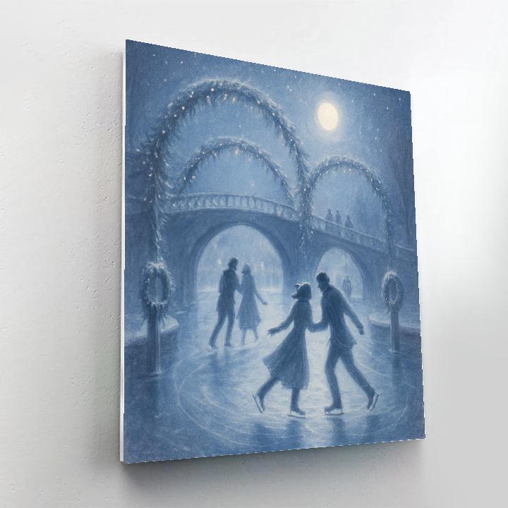 Silver Sprig Skaters DIY paint by numbers
