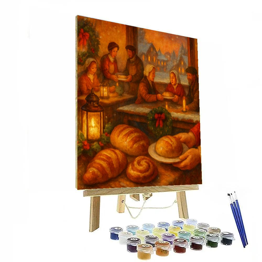 Hollyroot Lantern Bake Paint by numbers art