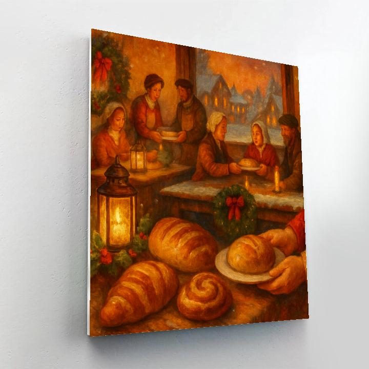 Hollyroot Lantern Bake Paint by numbers art