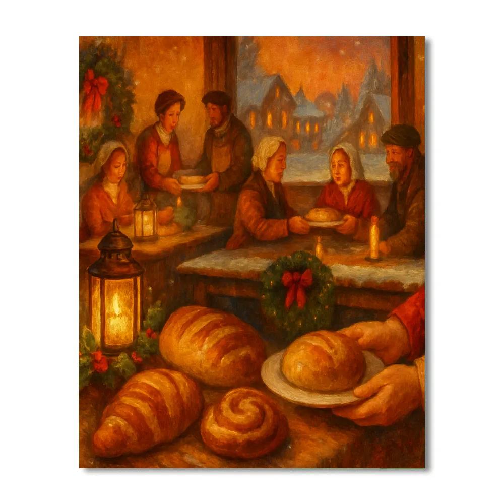 Hollyroot Lantern Bake Paint by numbers art