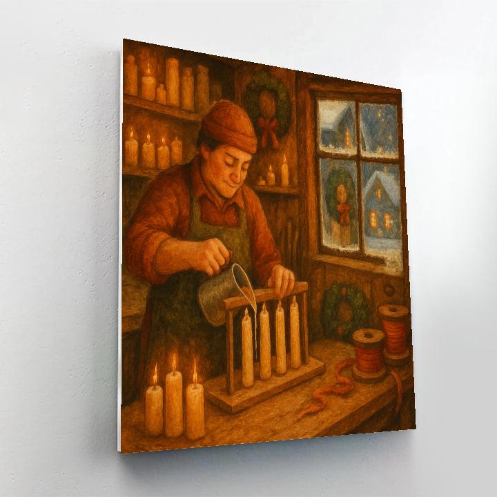 Snowbound Candlewright Number painting