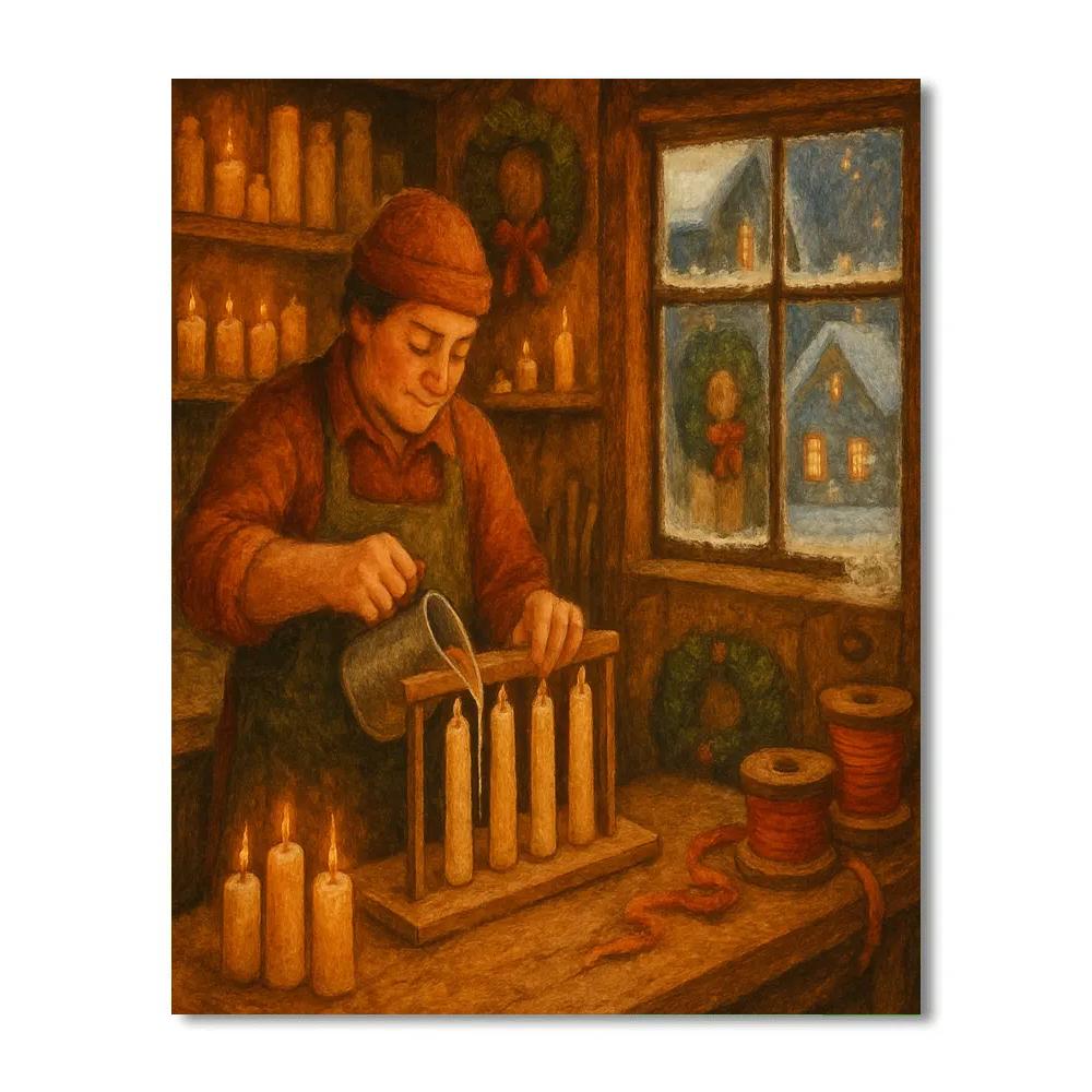 Snowbound Candlewright Number painting