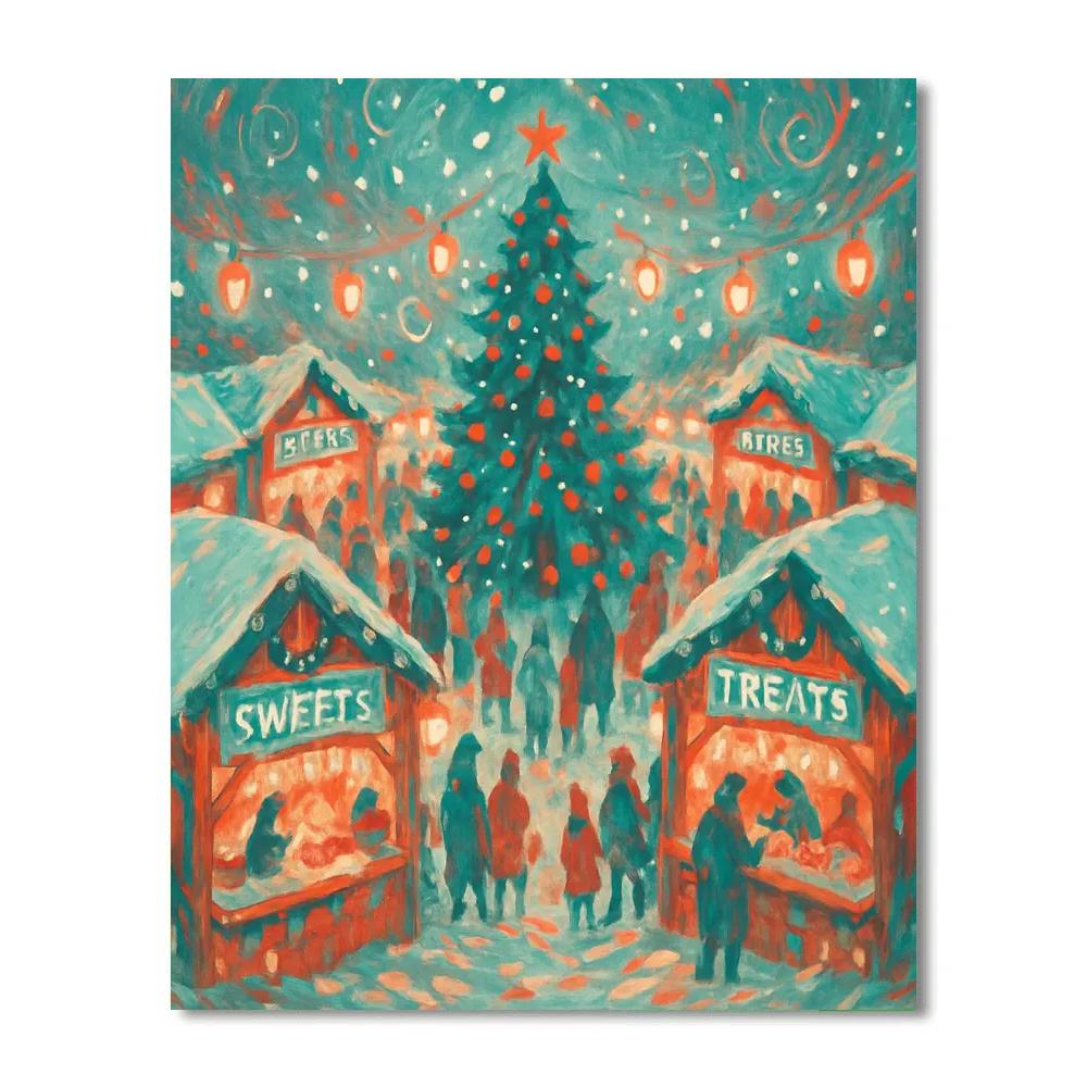 Lanternloop Snowmarket painting number kit