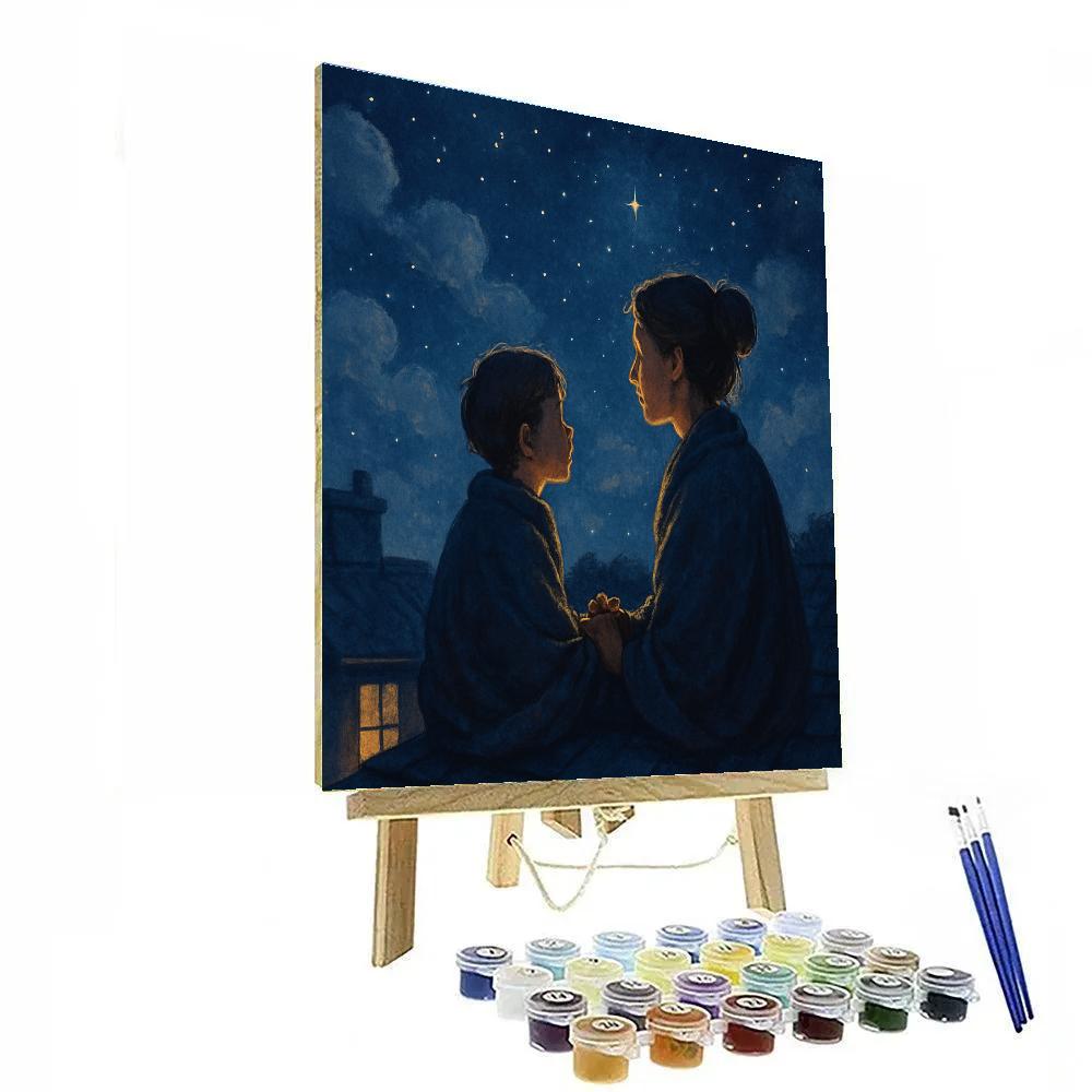 Starlight Wishes With Mom Painting by numbers kit