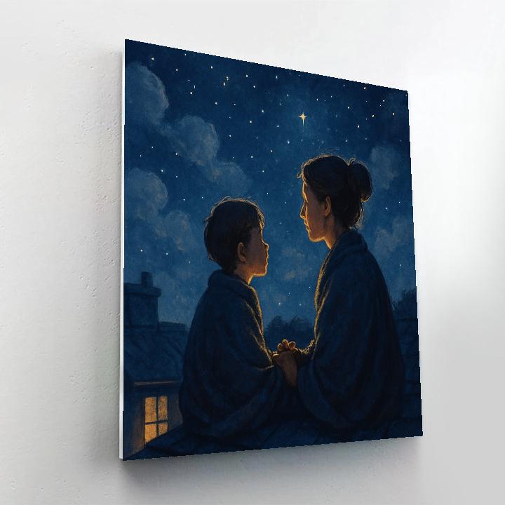 Starlight Wishes With Mom Painting by numbers kit