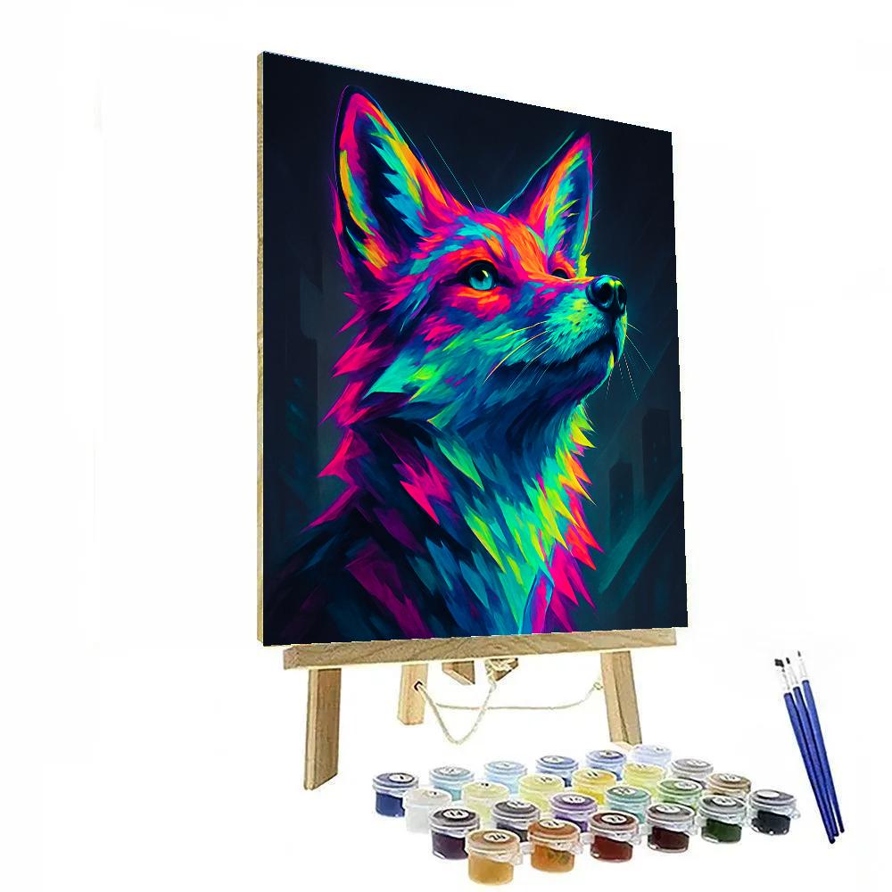 Neon Fox Urban Echo Numbered painting kits