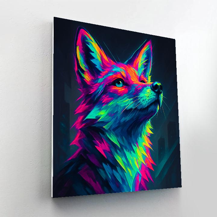 Neon Fox Urban Echo Numbered painting kits