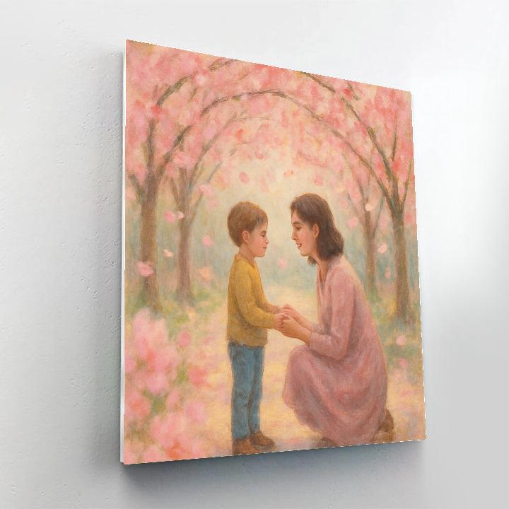 Cherry Blossom Promises With Mom Paint by numbers kits