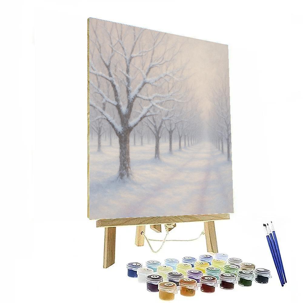 Silent Orchard After Snowfall Paint by numbers kits