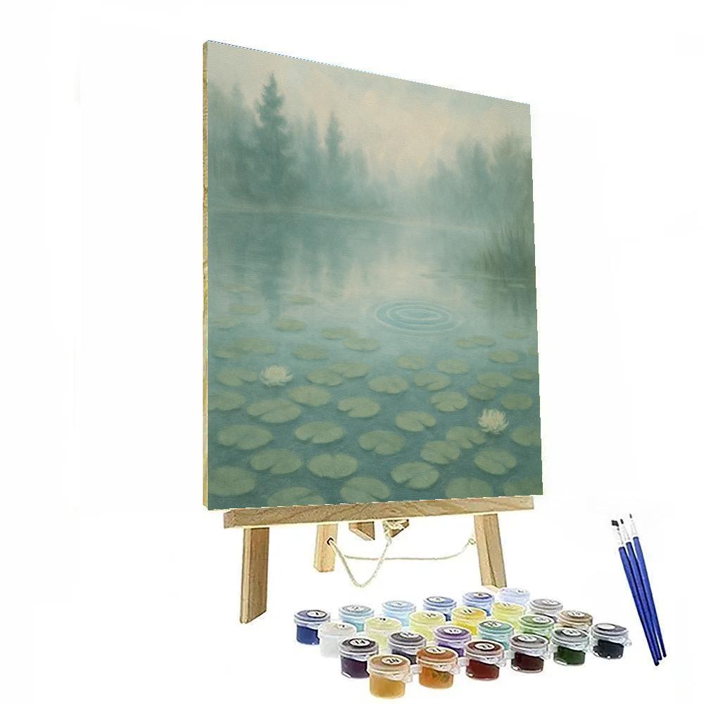 Morning Mist Over Lily Lake Paint by numbers kits