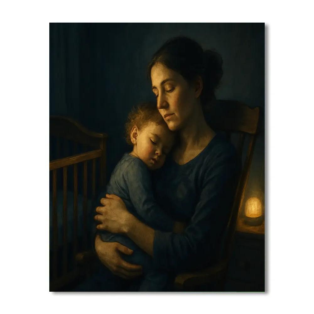 Midnight Cradle Of Comfort Numbered painting kits