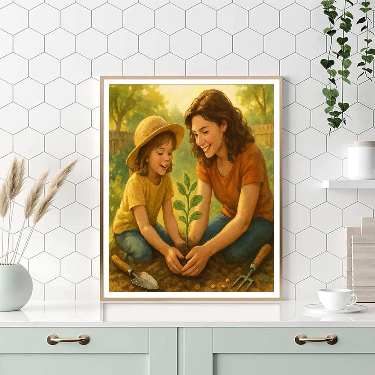 Mothers Day Garden Planting Partners Numbered painting kits