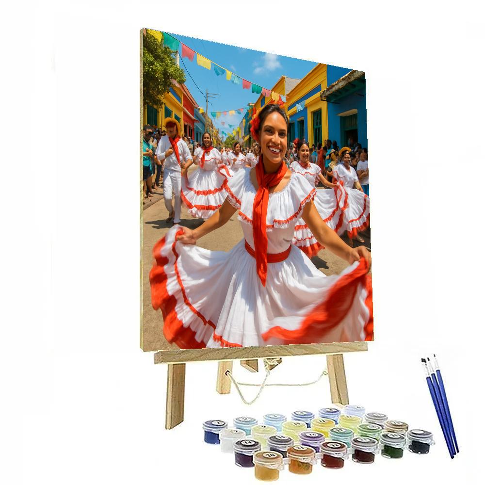 Carnaval De Barranquilla Cumbia Parade Painting by numbers kit