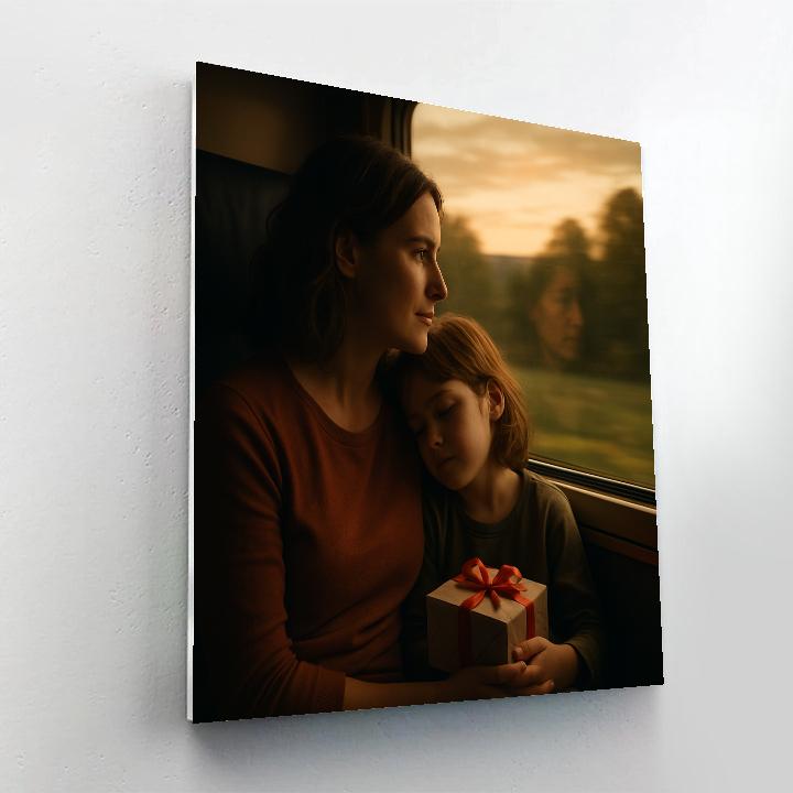 Mothers Day Train Journey Together Paint by numbers art