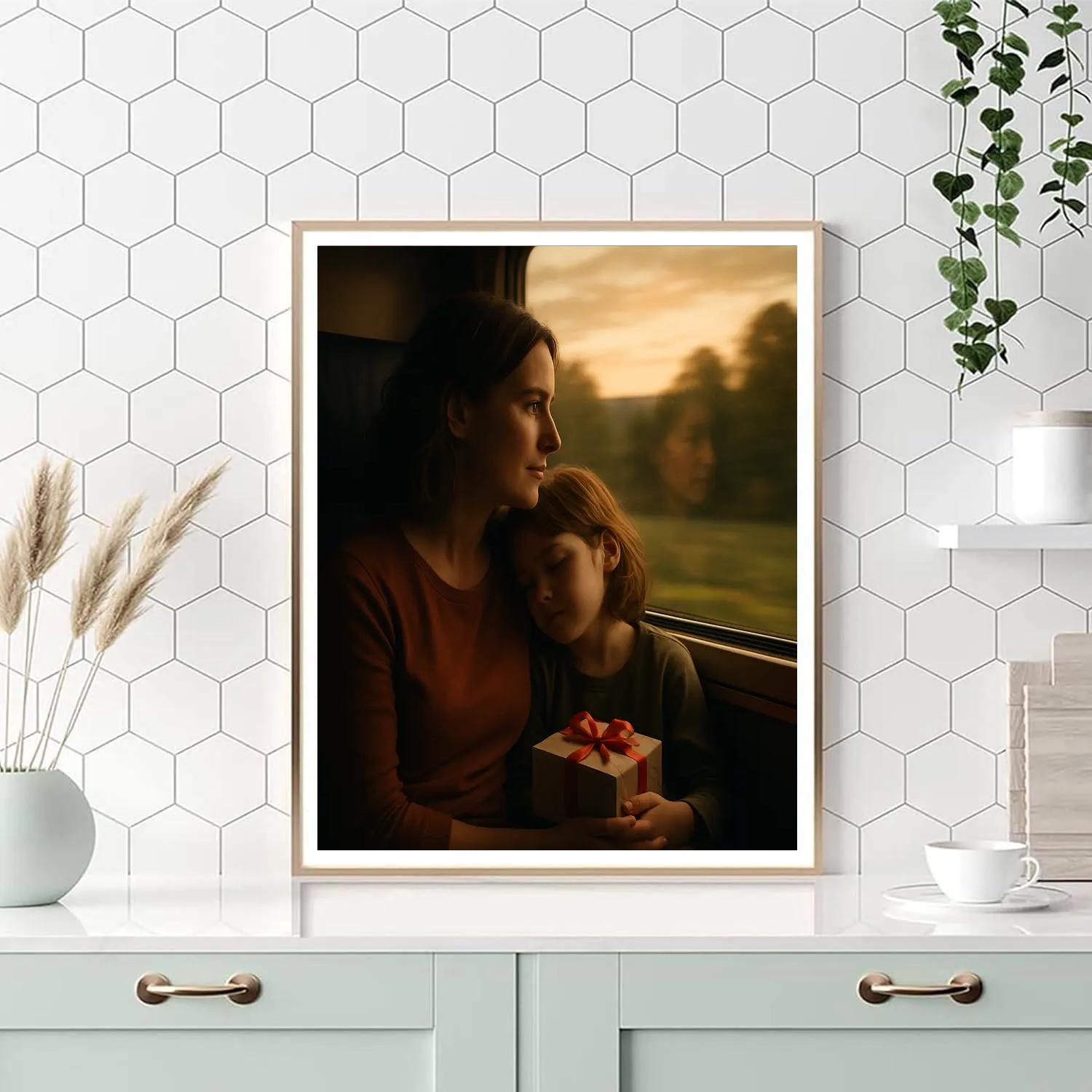 Mothers Day Train Journey Together Paint by numbers art