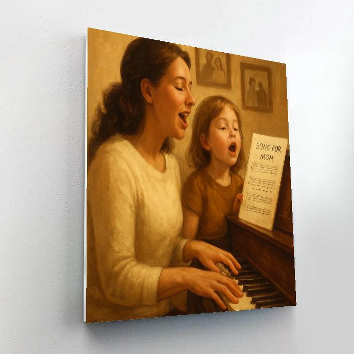 Mothers Day Music Room Duet Paint by numbers kits