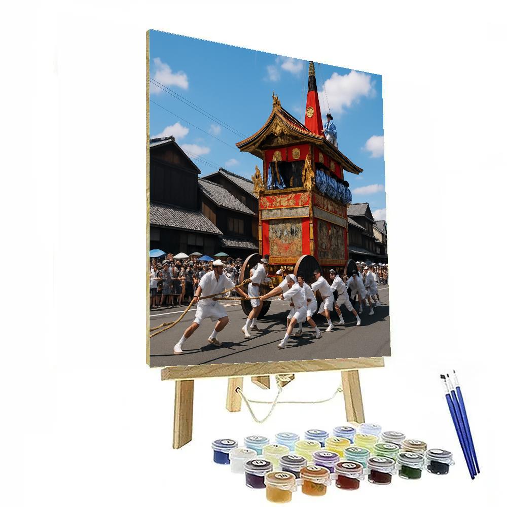 Gion Matsuri Yamaboko Float Turning DIY paint by numbers