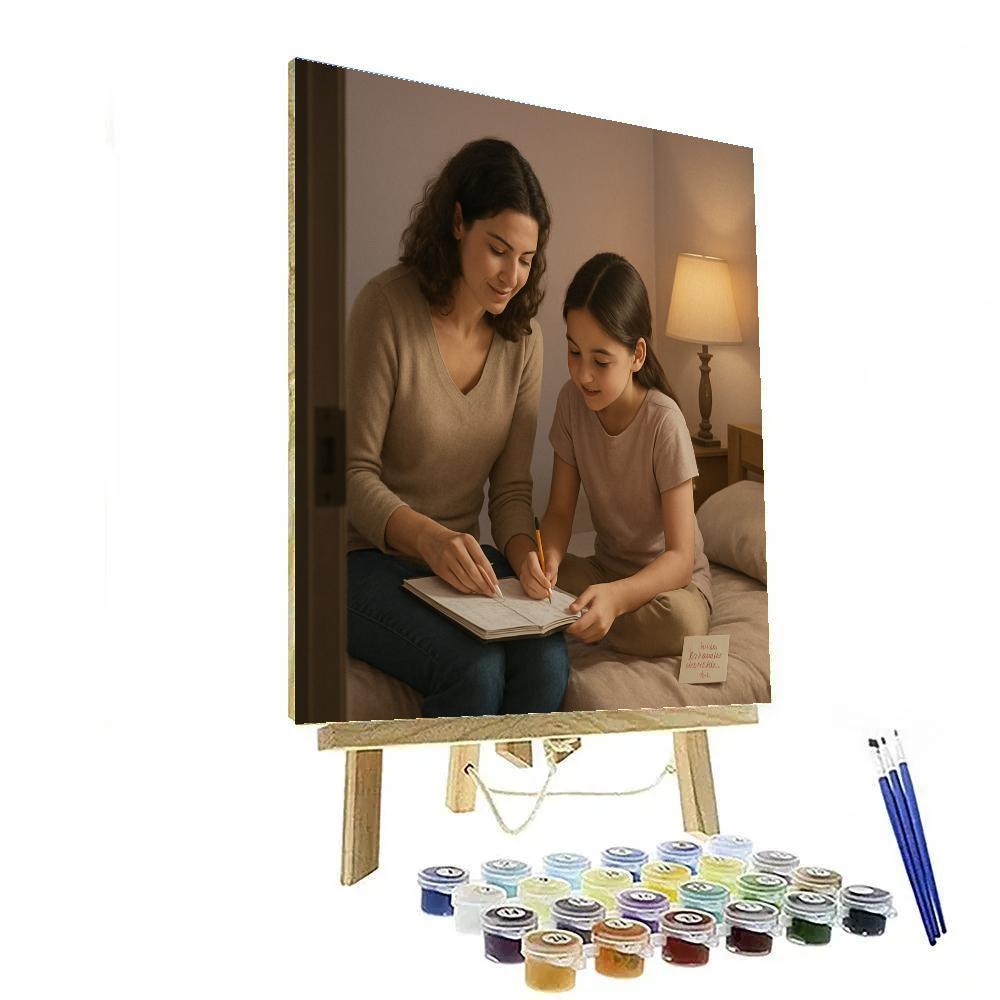 Bedside Homework Helper Mom Number painting