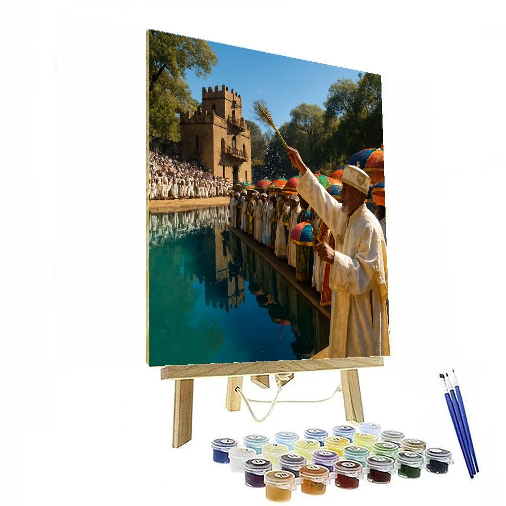 Timkat Blessing Of The Waters In Gondar Number painting