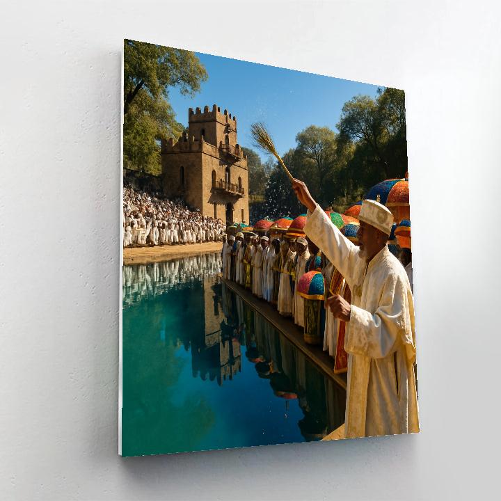 Timkat Blessing Of The Waters In Gondar Number painting